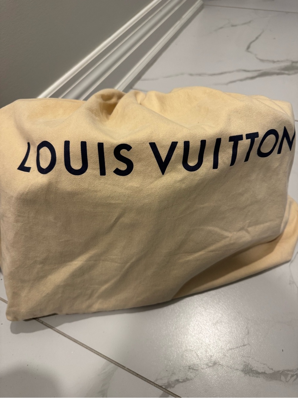 Louis Vuitton Monogram Canvas Satchel with Tan Leather and Gold Hardware - Picture 7 of 8